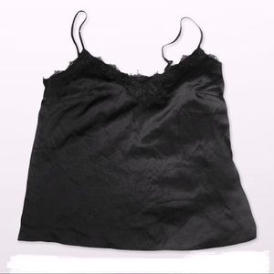 Forever21 Satin Lace-Trim Cami XS